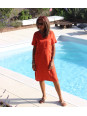 Robe lin ocre