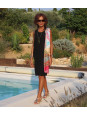 Linen dress without sleeves black