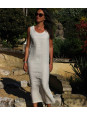 Linen dress ocher