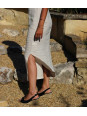 Linen dress ocher