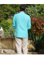 Linen shirt azure