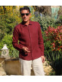Chemise en lin Aubergine