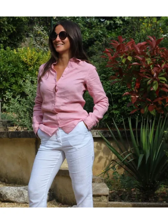 Chemise shop femme rose