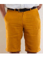 Mustard linen men's short