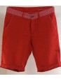 Red linen men's short