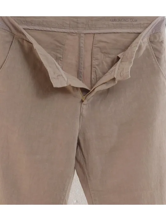 Pantalon homme lin beige