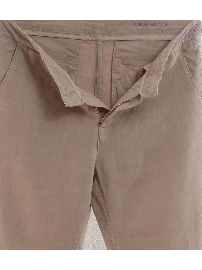 Sand linen men's pants