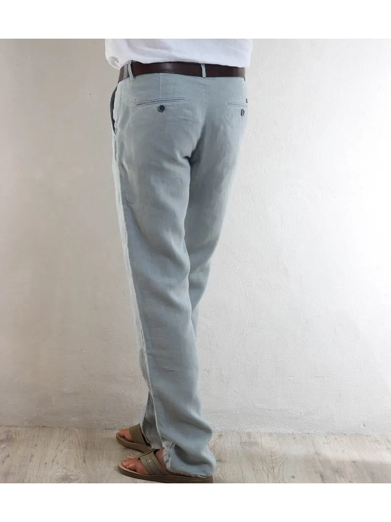 Beige linen men's pants