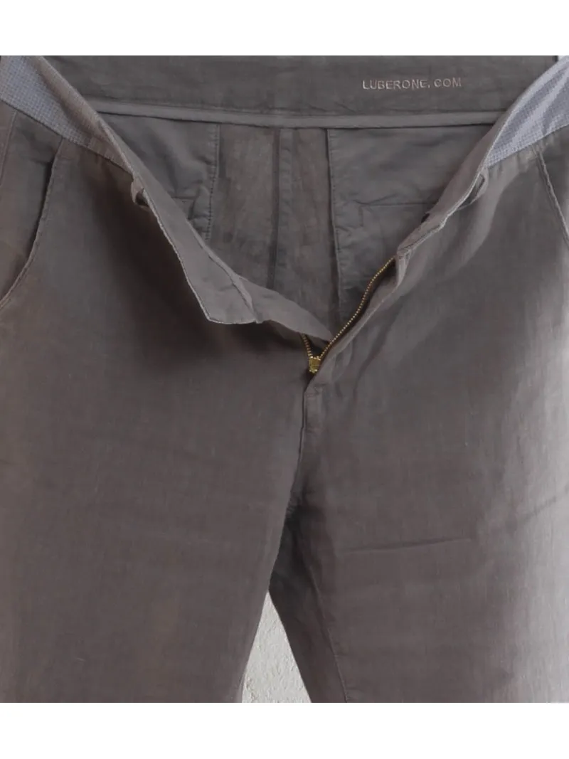 Beige linen men's pants
