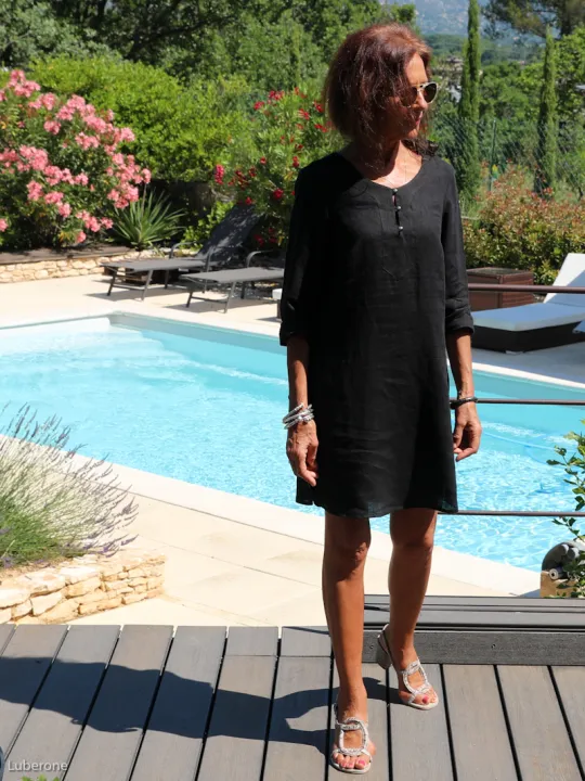 Tunique en lin noir