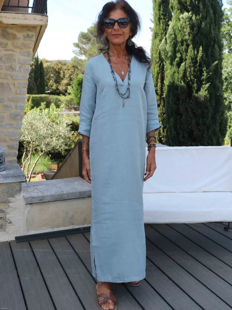 Robe vert de gris clearance