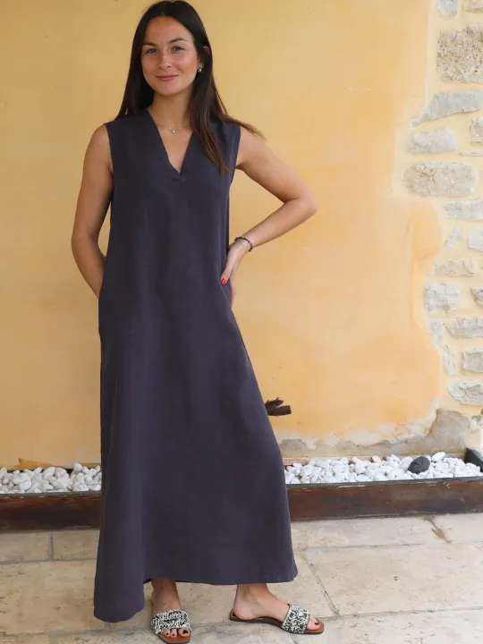 Robe longue avec poche deals