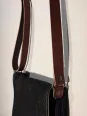 Linen black shoulder bag strap