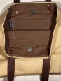 beige linen tote bag closure inside