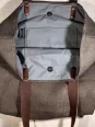Sac lin fermeture taupe intérieur