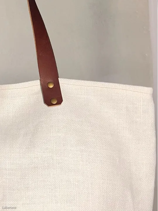 Sac lin fermeture blanc anse