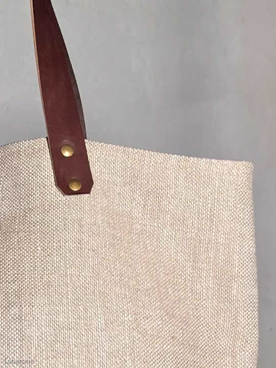 sac lin fermeture sable anse