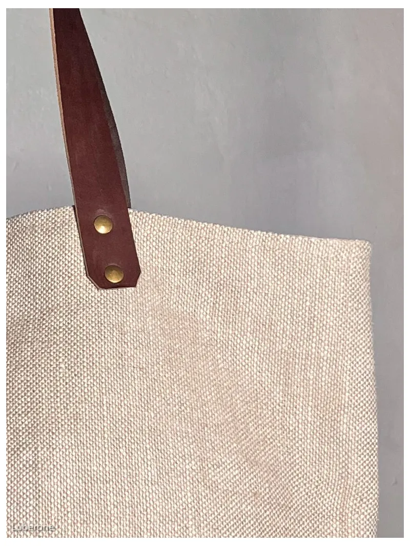 sac lin fermeture sable anse