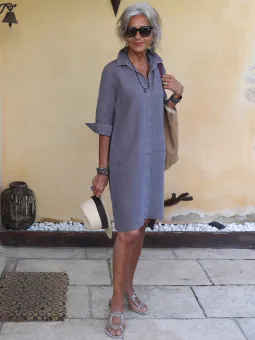 robe-chemise-lin-taupe-face