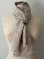 natural linen scarf