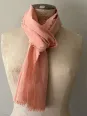 salmon linen scarf