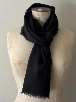 black linen scarf