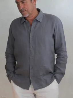 chemise-lin-homme-manches-longues-taupe-col