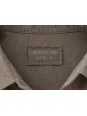 Broderie intérieure Luberone.com 100 % lin sur chemise Bonnieux taupe